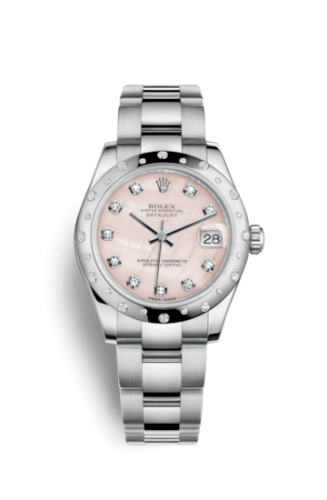 Rolex Datejust 31 Stainless Steel Domed Diamond / Oyster / Pink MOP 178344-0070