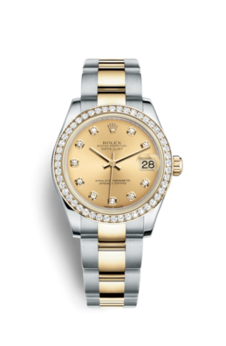 Rolex Datejust 31 Rolesor Yellow Diamond / Oyster / Champagne Diamond 178383-0013