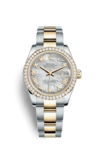 Rolex Datejust 31 Rolesor Yellow Diamond / Oyster / MOP Roman 178383-0015