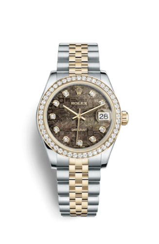 Rolex Datejust 31 Rolesor Yellow Diamond / Jubilee / Black MOP Computer 178383-0030