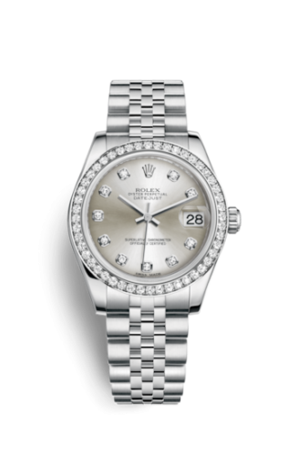 Rolex Datejust 31 Stainless Steel Diamond / Jubilee / Silver - Diamond 178384-0003