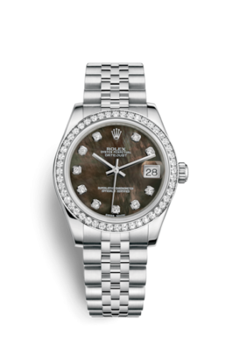 Rolex Datejust 31 Stainless Steel Diamond / Jubilee / Black MOP 178384-0005
