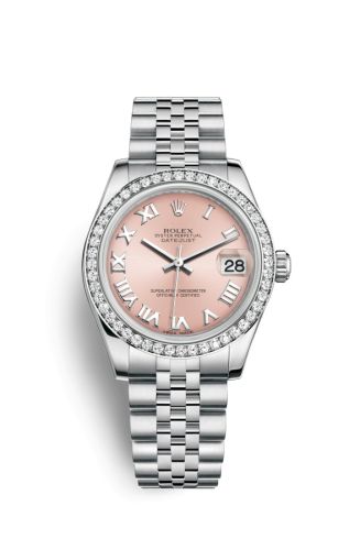 Rolex Datejust 31 Stainless Steel Diamond / Jubilee / Pink - Roman 178384-0009