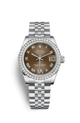 Rolex Datejust 31 Stainless Steel Diamond / Jubilee / Bronze - Roman 178384-0011