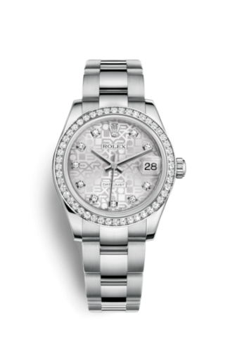 Rolex Datejust 31 Stainless Steel Diamond / Oyster / Silver Computer 178384-0015