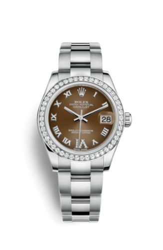 Rolex Datejust 31 Stainless Steel Diamond / Oyster / Bronze - Roman 178384-0026