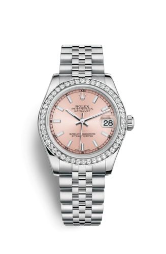 Rolex Datejust 31 Stainless Steel Diamond / Jubilee / Pink 178384-0032