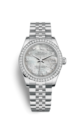 Rolex Datejust 31 Stainless Steel Diamond / Jubilee / MOP - Roman 178384-0040
