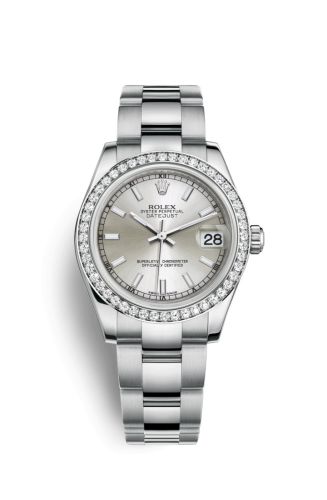 Rolex Datejust 31 Stainless Steel Diamond / Oyster / Silver 178384-0043