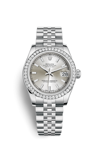 Rolex Datejust 31 Stainless Steel Diamond / Jubilee / Silver 178384-0051