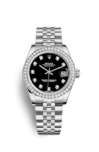 Rolex Datejust 31 Stainless Steel Diamond / Jubilee / Black - Diamond 178384-0052