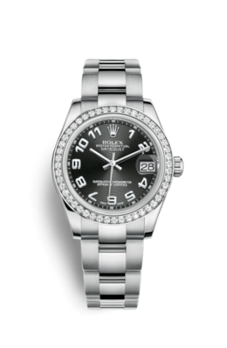 Rolex Datejust 31 Stainless Steel Diamond / Oyster / Black - Arabic 178384-0053