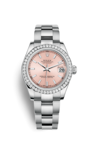 Rolex Datejust 31 Stainless Steel Diamond / Oyster / Pink 178384-0059