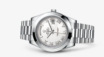 Rolex Day-Date II Platinum White Roman 218206-0053