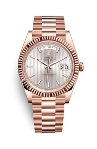 Rolex Day-Date 40 Everose / Sundust Tuxedo 228235-0005