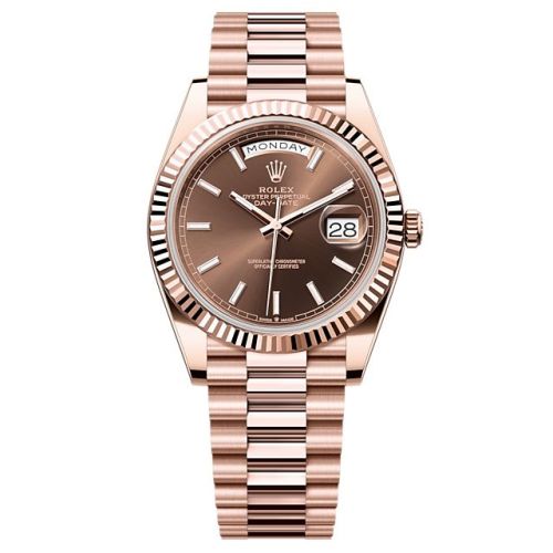 Rolex Day-Date 40 Everose / Chocolate 228235-0053