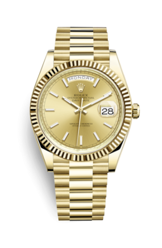 Rolex Day-Date 40 Yellow Gold - Fluted / Champagne 228238-0003