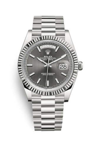 Rolex Day-Date 40 White Gold / Dark Rhodium Tuxedo 228239-0002