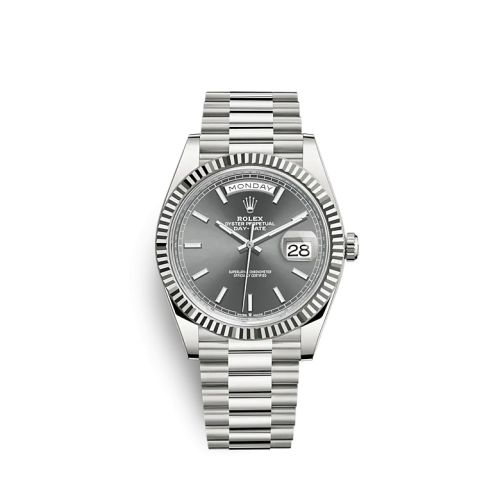 Rolex Day-Date 40 White Gold / Grey 228239-0060