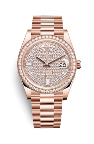 Rolex Day-Date 40 Everose - Diamond / Paved 228345RBR-0002
