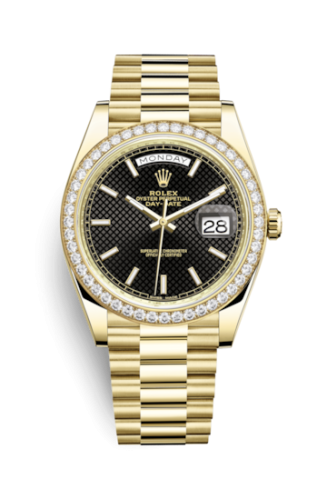 Rolex Day-Date 40 Yellow Gold / Diamond / Black 228348RBR-0004