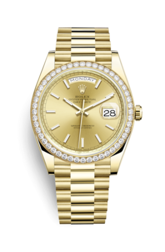Rolex Day-Date 40 Yellow Gold / Diamond / Champagne 228348RBR-0008