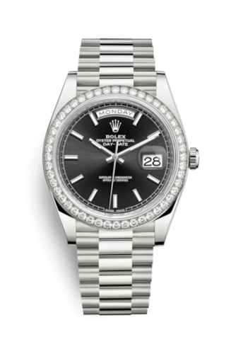 Rolex Day-Date 40 White Gold - Diamond / Black 228349RBR-0002