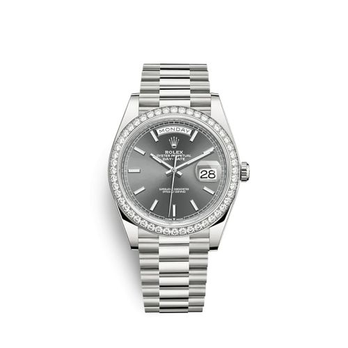 Rolex Day-Date 40 White Gold - Diamond / Grey 228349RBR-0041