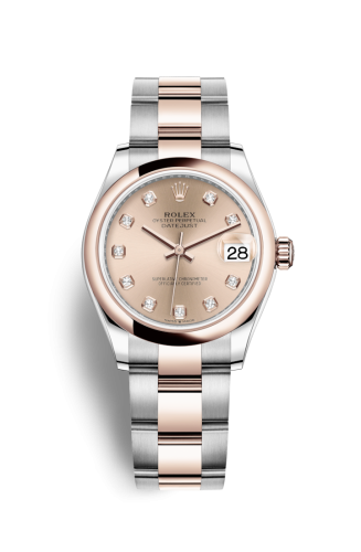 Rolex Datejust 31 Stainless Steel/ Rose Gold / Domed / Rose - Diamond / Oyster 278241-0023