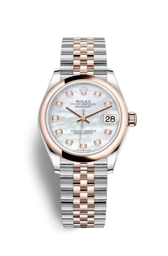 Rolex Datejust 31 Stainless Steel/ Rose Gold / Domed / MOP / Jubilee 278241-0026