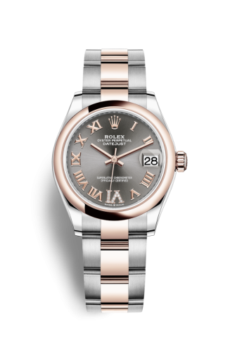 Rolex Datejust 31 Stainless Steel/ Rose Gold / Domed / Grey - Roman / Oyster 278241-0029