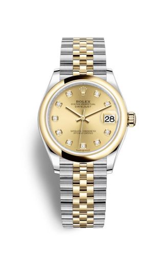 Rolex Datejust 31 Stainless Steel/ Yellow Gold / Domed / Champagne - Diamond / Jubilee 278243-0026