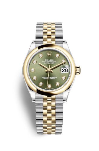Rolex Datejust 31 Stainless Steel/ Yellow Gold / Domed / Olive - Diamond / Jubilee 278243-0030