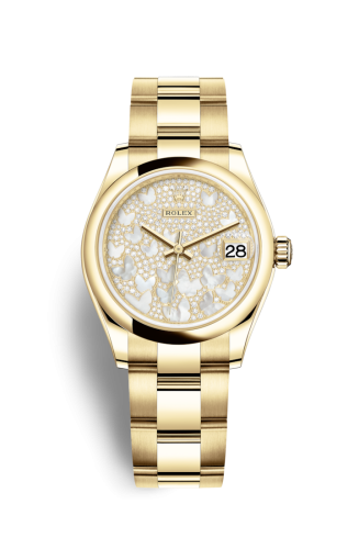 Rolex Datejust 31 Yellow Gold / Domed / Butterfly / Oyster 278248-0021