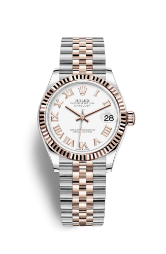Rolex Datejust 31 Stainless Steel/ Rose Gold / Fluted / White - Roman / Jubilee 278271-0002