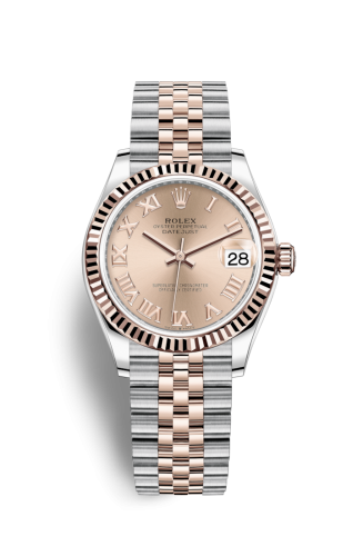 Rolex Datejust 31 Stainless Steel/ Rose Gold / Fluted / Rose - Roman / Jubilee 278271-0006