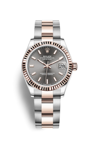 Rolex Datejust 31 Stainless Steel/ Rose Gold / Fluted / Grey / Oyster 278271-0017