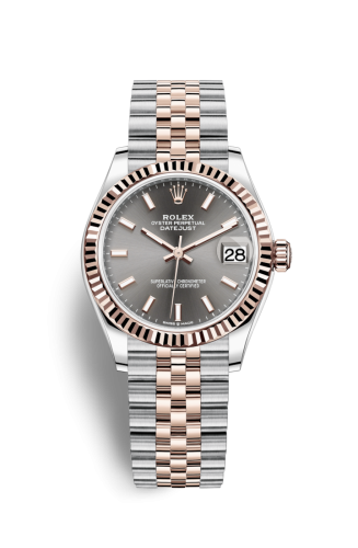 Rolex Datejust 31 Stainless Steel/ Rose Gold / Fluted / Grey / Jubilee 278271-0018