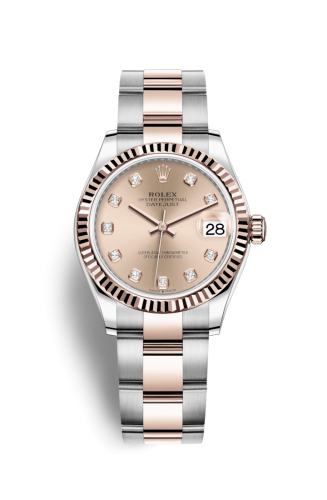 Rolex Datejust 31 Stainless Steel/ Rose Gold / Fluted / Rose - Diamond / Oyster 278271-0023