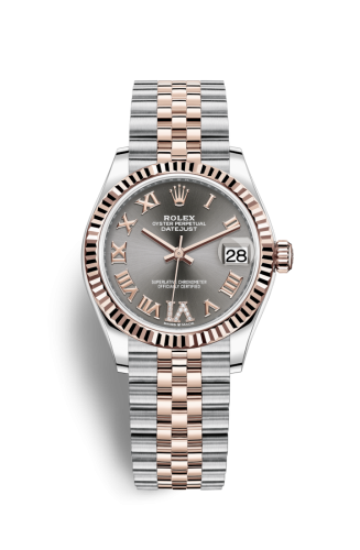 Rolex Datejust 31 Stainless Steel/ Rose Gold / Fluted / Grey - Roman / Jubilee 278271-0030