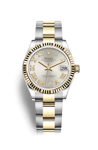 Rolex Datejust 31 Stainless Steel / Yellow Gold / Fluted / Silver - Roman / Oyster 278273-0003