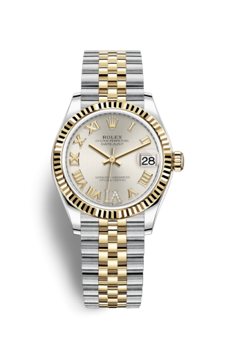 Rolex Datejust 31 Stainless Steel / Yellow Gold / Fluted / Silver - Roman / Jubilee 278273-0004