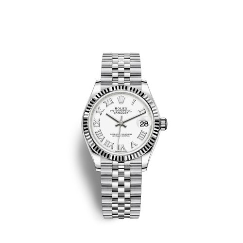 Rolex Datejust 31 Stainless Steel Fluted / Jubilee / White - Roman 278274-0010
