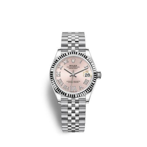 Rolex Datejust 31 Stainless Steel Fluted / Jubilee / Pink - Roman 278274-0024