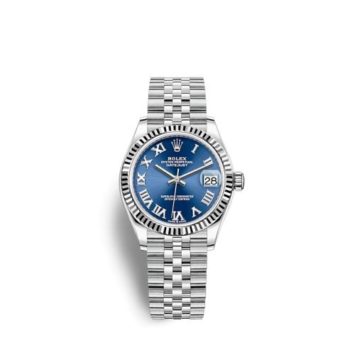 Rolex Datejust 31 Stainless Steel / Fluted / Blue - Roman / Jubilee 278274-0034