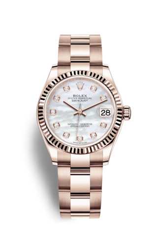 Rolex Datejust 31 Rose Gold / Fluted / MOP / Oyster 278275-0016