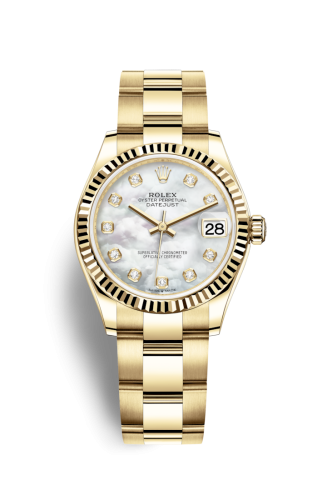 Rolex Datejust 31 Yellow Gold / Fluted / MOP / Oyster 278278-0017
