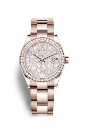 Rolex Datejust 31 Rose Gold / Diamond / Butterfly / Oyster 278285rbr-0009