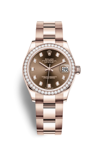 Rolex Datejust 31 Rose Gold / Diamond / Chocolate - Diamond / Oyster 278285rbr-0012