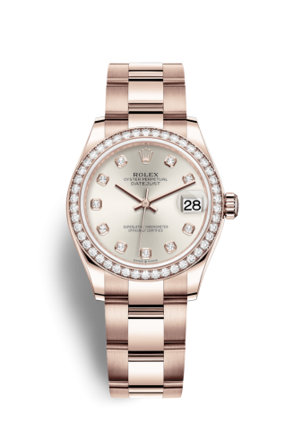 Rolex Datejust 31 Rose Gold / Diamond / Silver - Diamond / Oyster 278285rbr-0019